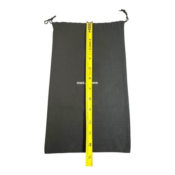 Dolce & Gabbana Black Drawstring Dust Bag For Shoes Accessories 8.5x12 Storage - Picture 5 of 5